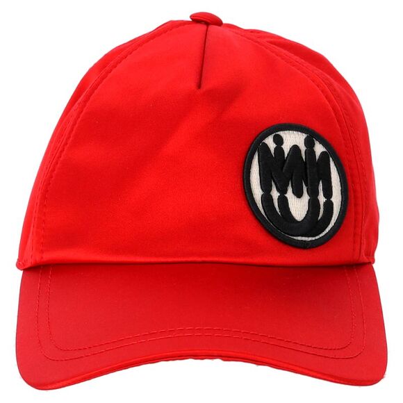 Miu Miu Accessories - Miu Miu Logo Patch Baseball Cap in Red Canvas